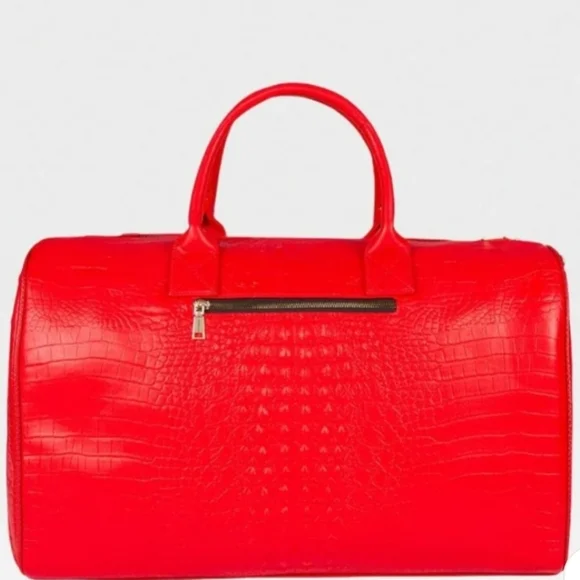 Elegant Red Travel Bag Set By Tote And Carry - Picture 5 of 16